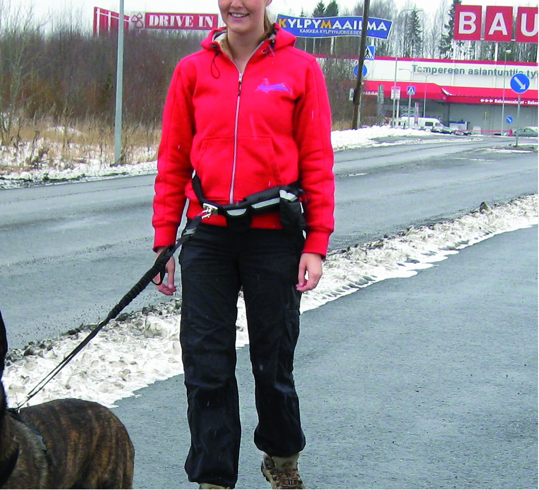 Lesă pentru câini fără mâini, pentru alergare, cu capăt elastic – Pawise Hands Free Doggy Jogger Kit - imagine 4
