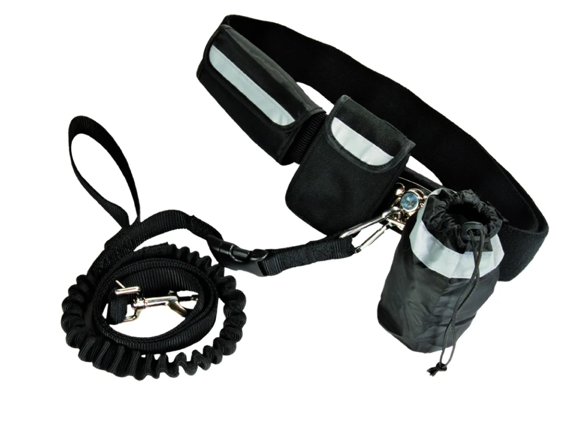 Lesă pentru câini fără mâini, pentru alergare, cu capăt elastic – Pawise Hands Free Doggy Jogger Kit - imagine 1