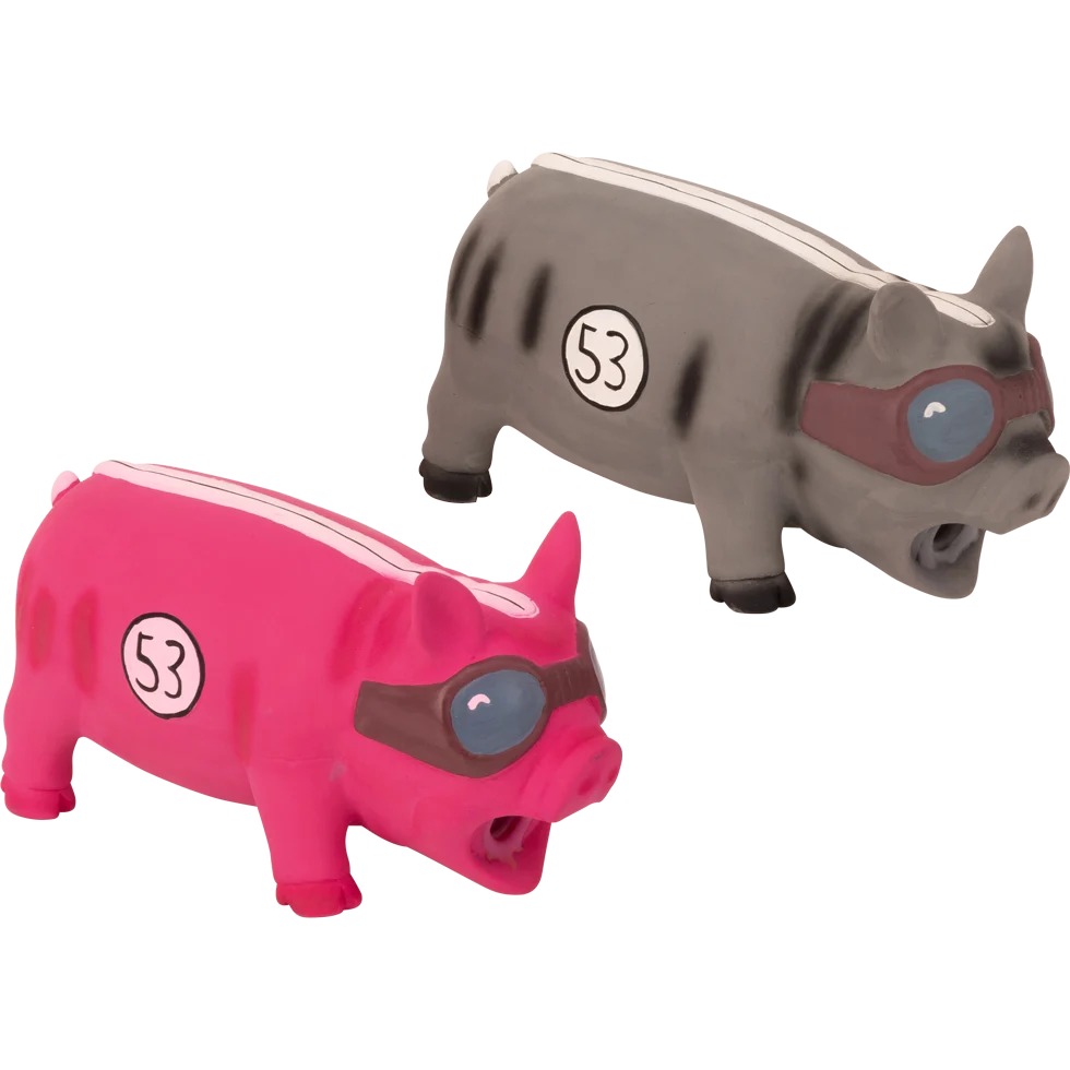 Jucărie pentru câini din latex, porc care grohăie, 20 x 10 cm – Pawise Latex Pig Boss - imagine 1