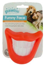Jucărie pentru câini cu squeaker pentru selfie-uri – Pawise Funny Face Big Tooth