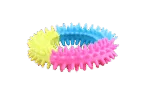 Inel de joacă pentru câini în culorile curcubeului – Pawise Rainbow World Ring S