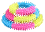 Inel de joacă pentru câini în culorile curcubeului – Pawise Rainbow World Ring M - imagine 2