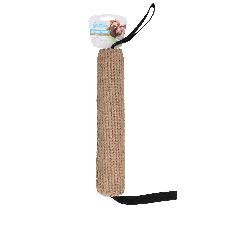 Rolă de aport din iută cu bucle, 32 cm – Pawise Jute Biting Roll - imagine 1