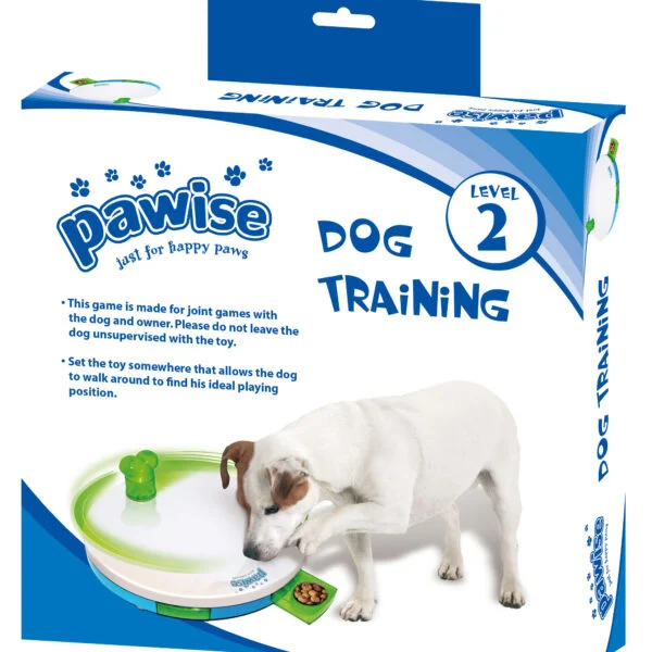 Puzzle pentru câini cu sertare, 27,5 x 4 cm – Pawise Level 2 Spinning Feeder