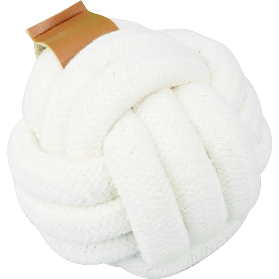 Minge pentru câini din frânghie de bumbac, Ø 9 cm – Pawise Premium cotton toy Ball - imagine 1