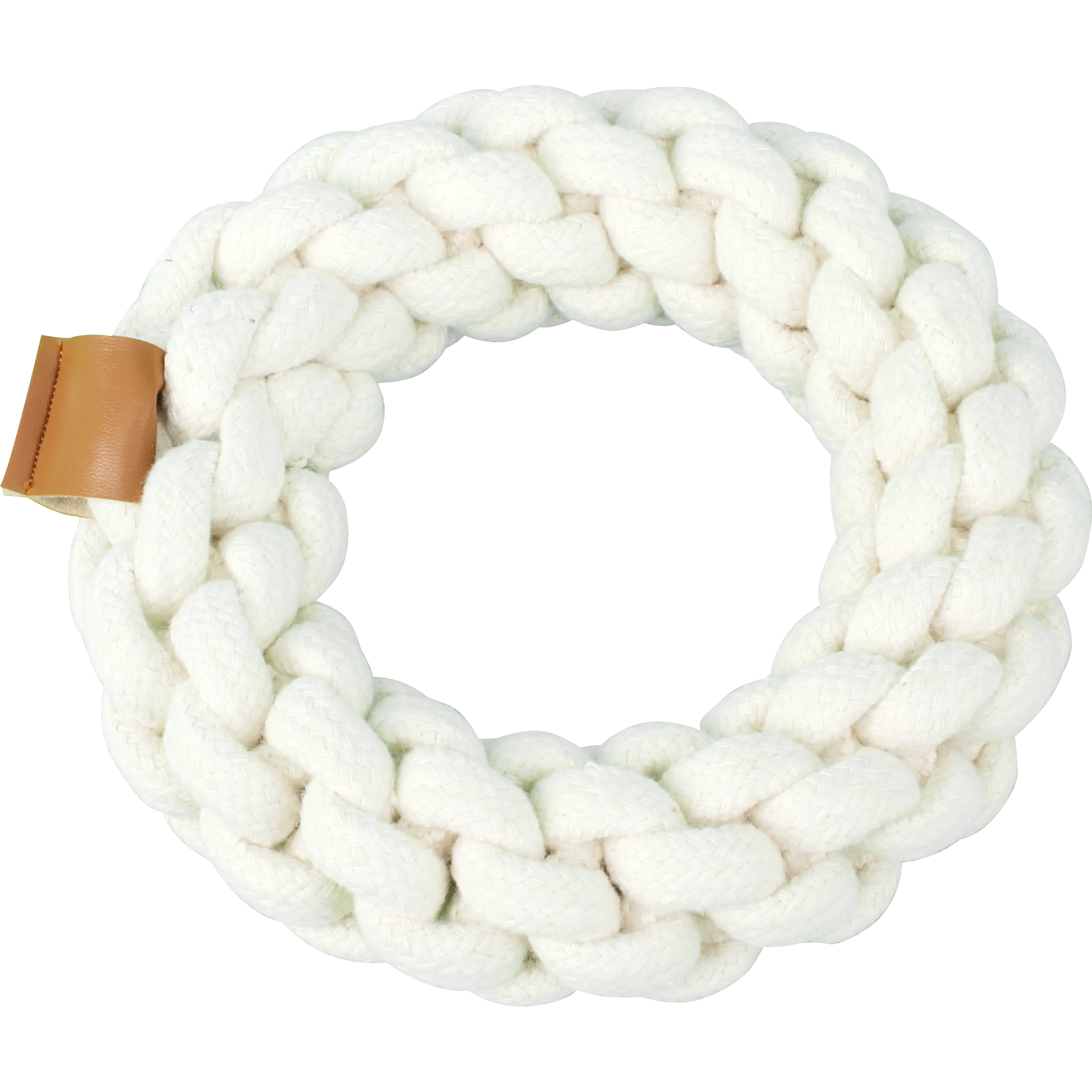PAWI14858.png Inel din frânghie de bumbac pentru câini, bej – Pawise Premium Cotton Toy Ring - imagine 1
