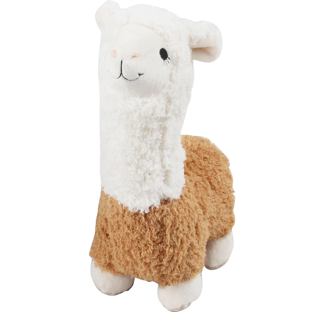 Jucărie de pluș pentru câini, alpaca cu chițăitoare, asortată – Pawise Alpaca Doll - imagine 1