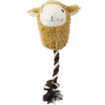 Jucărie de pluș în formă de alpaca pentru câini, cu frânghie și chițăitor, assorti – Pawise Alpaca Doll With Rope - imagine 2