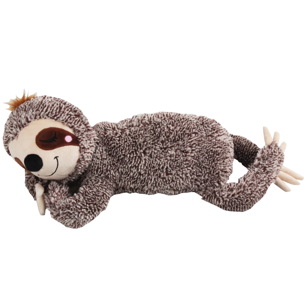 Jucărie de pluș pentru câini, leneș cu 5 chițăitoare, mare – Pawise Oh My Sloth! - imagine 1