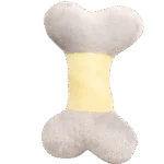 Jucărie de pluș în formă de os pentru căței, cu chițăitoare – Pawise Puppy Life Bone - imagine 2