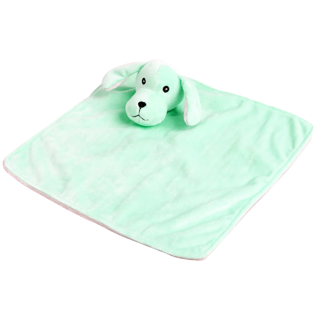 Păturică pentru căței cu jucărie de pluș și chițăitoare, assorti – Pawise Puppy Life Blanket Toy - imagine 1