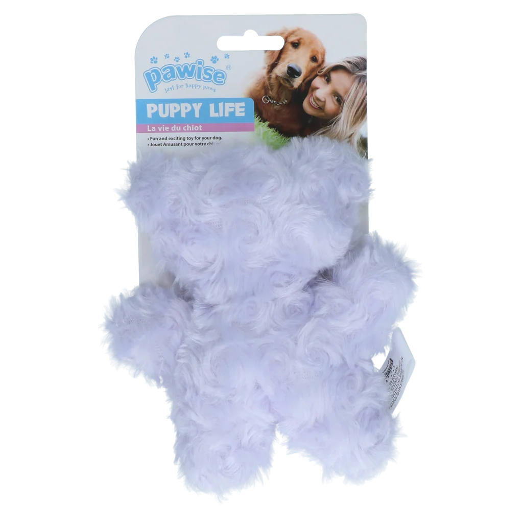 Jucărie de pluș pentru căței, ursuleț cu chițăitoare – Pawise Puppy Life My Bear - imagine 3