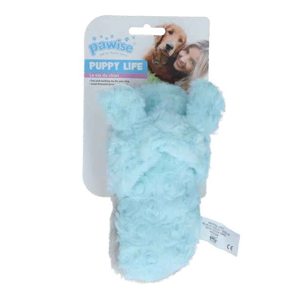 Jucărie de pluș în formă de papuc pentru căței, cu piuitoare – Pawise Puppy Life My Slipper