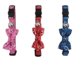 Zgardă pentru pisici cu fundă roz – Pawise Cat Collar With Bowknot - imagine 2