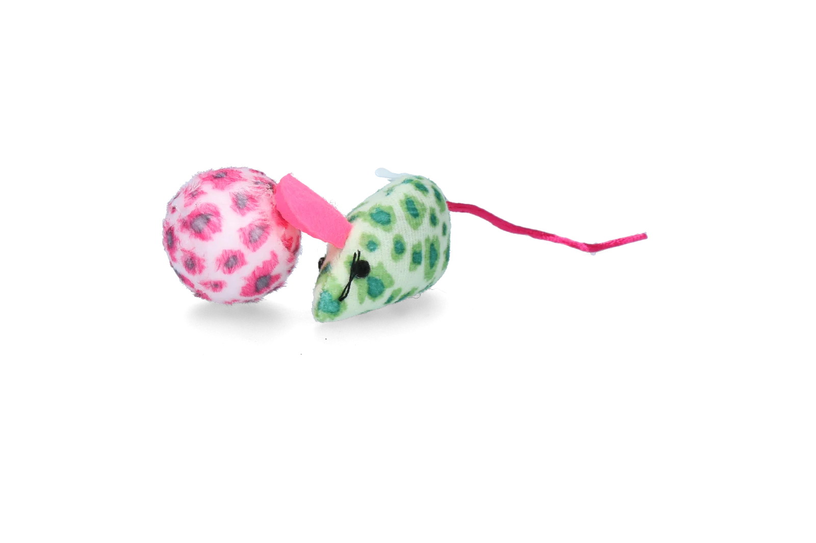 Set de jucării pentru pisici cu șoricel și minge, iarbă mâței, 2 bucăți – Pawise Cat Toy - Mice & Ball - imagine 5