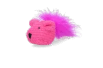 Șoricel de joacă cu catnip și pene, 14 cm – Pawise Cat Toy Wool Mouse - imagine 5