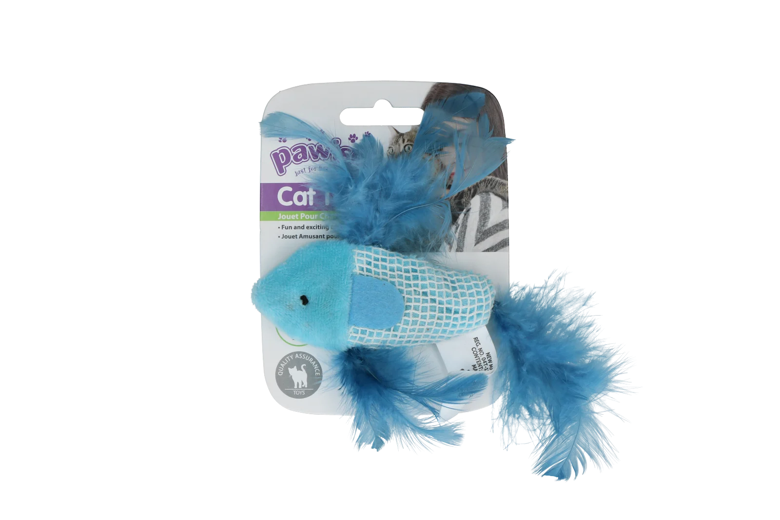 Pește jucărie pentru pisici cu catnip și pene – Pawise 100% Catnip Toy Vis - imagine 3