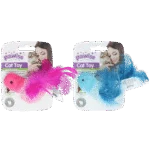 Jucărie în formă de pasăre pentru pisici, cu catnip și pene – Pawise 100% Catnip Toy Vogel