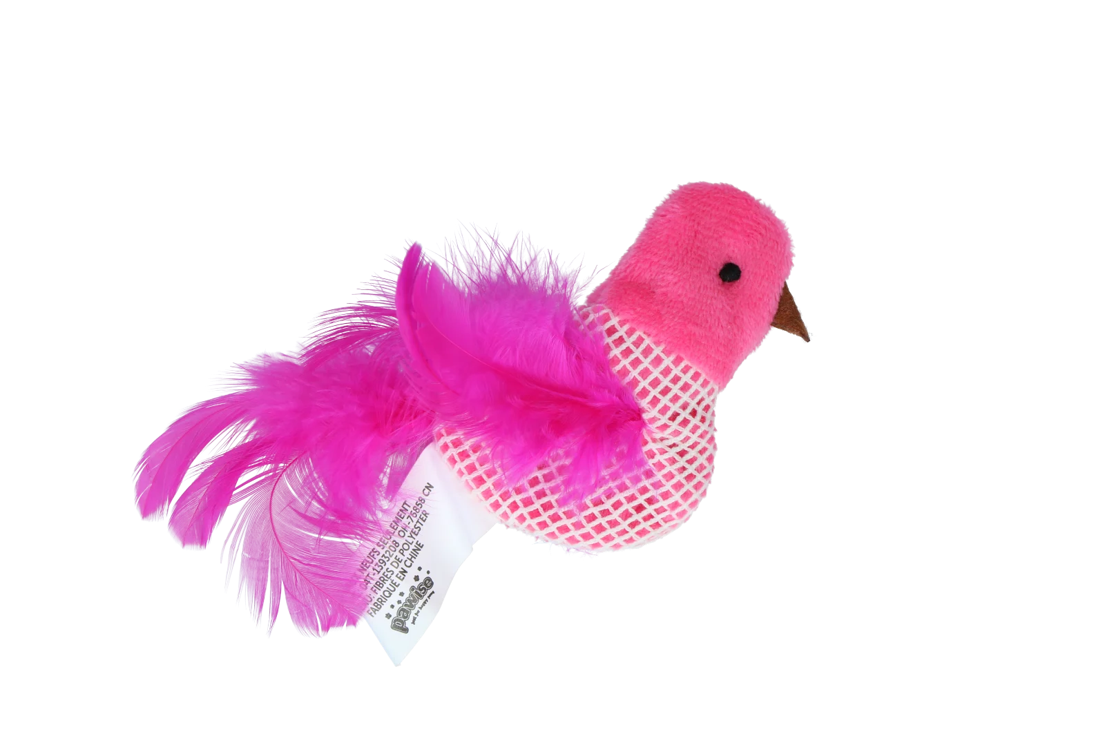 Jucărie în formă de pasăre pentru pisici, cu catnip și pene – Pawise 100% Catnip Toy Vogel - imagine 4
