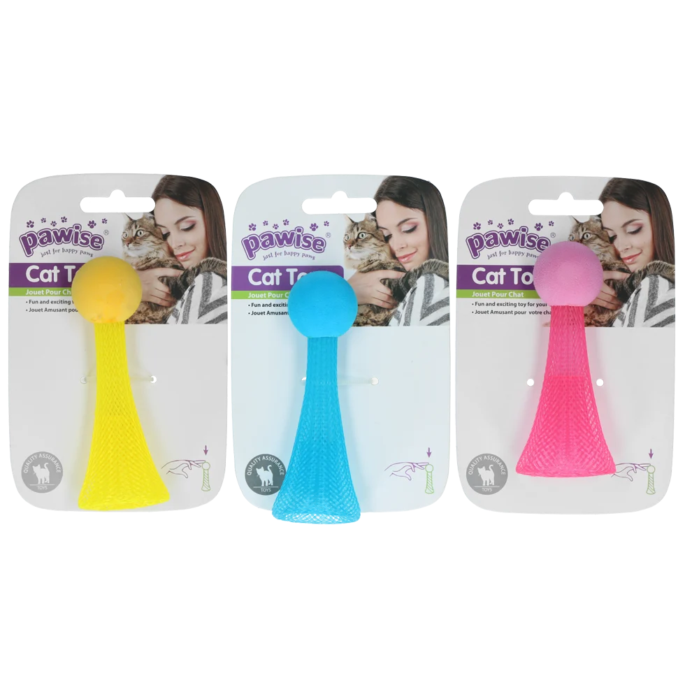 Jucărie săltăreață pentru pisici cu LED intermitent, 10 cm – Pawise Cat Light-up Toy - imagine 1