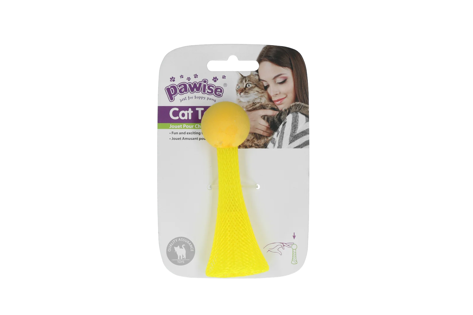 Jucărie săltăreață pentru pisici cu LED intermitent, 10 cm – Pawise Cat Light-up Toy - imagine 4