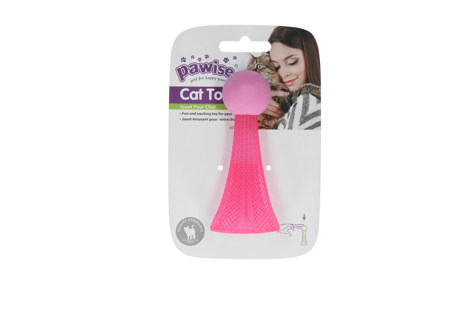 Jucărie săltăreață pentru pisici cu LED intermitent, 10 cm – Pawise Cat Light-up Toy - imagine 6