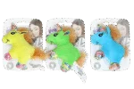 Jucărie de pluș pentru pisici cu iarba mâței și pene, 12 x 8 cm – Pawise meow meow life Unicorn