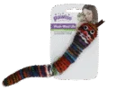 Șarpe tricotat de jucărie cu iarba mâței și piuitoare, 23 cm – Pawise Wool-Wool life Slang - imagine 3
