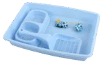 Set pentru pisoi cu litieră și bol pentru hrană, Albastru – Pawise Kitten Starter Set
