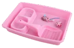 Set pentru pisoi, cu litieră și bol pentru hrană, roz – Pawise Kitten Starter Set