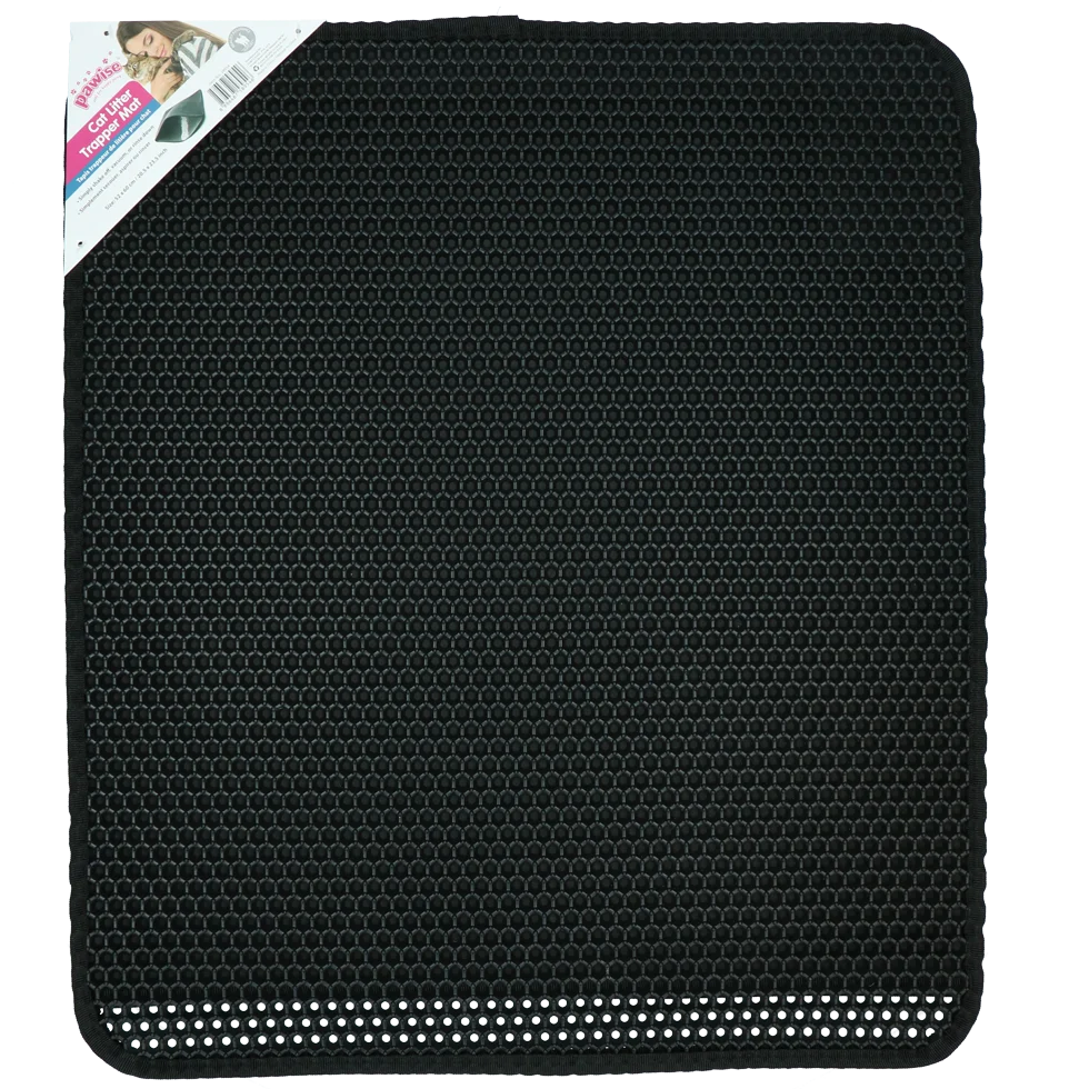 Covoraș pentru litieră, cu strat de colectare a granulelor, 52 x 60 cm – Pawise Cat Litter Trapper Mat - imagine 1