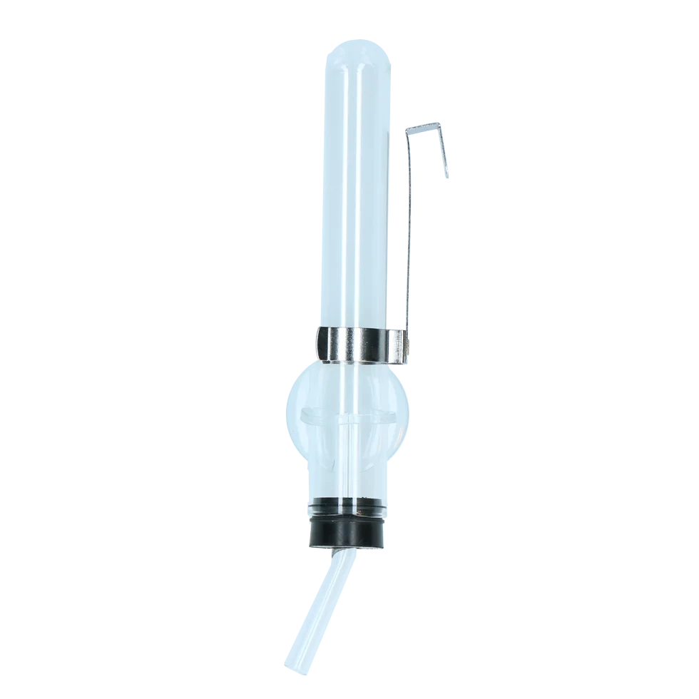 Adăpătoare din sticlă pentru hamsteri, cu suport și ventuză, 50 ml – Pawise Hamster Glass Water Bottle - imagine 2