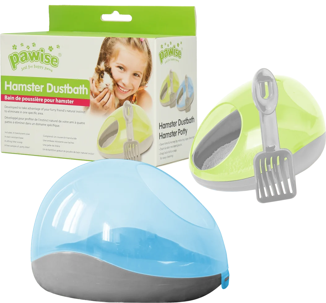 Toaletă pentru hamster cu așternut și lopățică – Pawise Hamster Dustbath / Potty - imagine 1