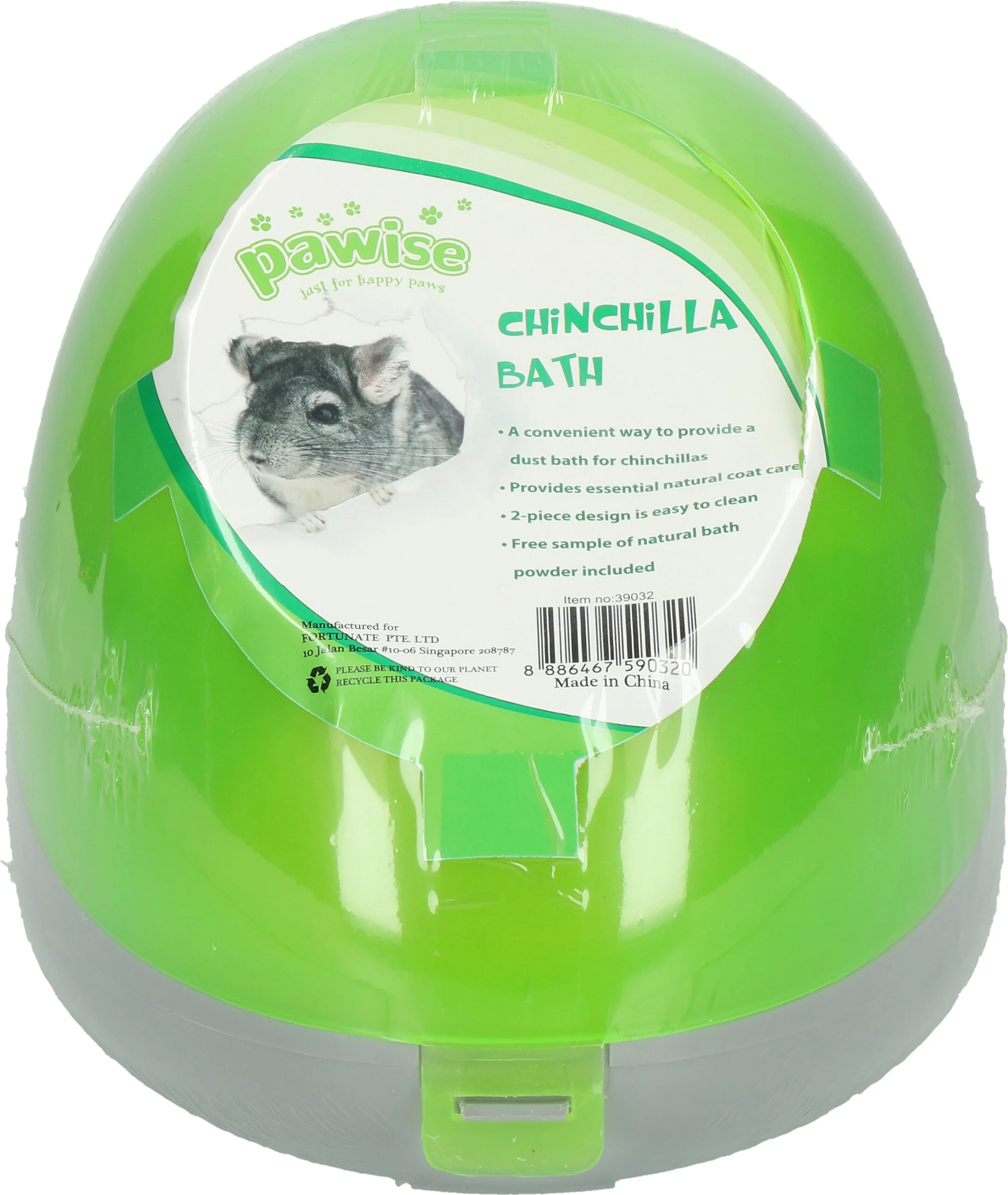 Baie de nisip pentru chinchilla, cu nisip pentru baie – Pawise Chinchilla Bath - imagine 2
