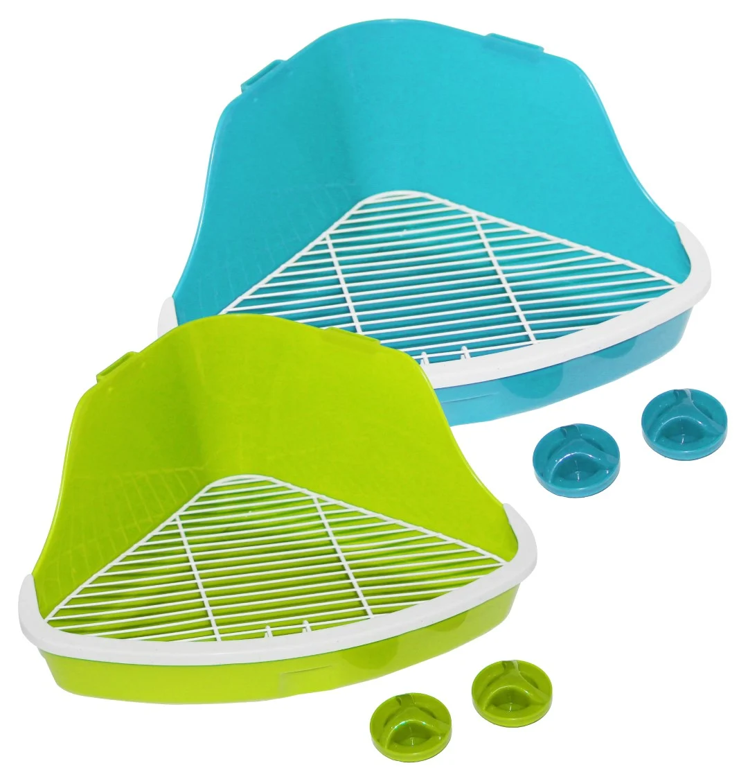 Toaletă pentru rozătoare, pentru cuști cu gratii, 32 x 22 x 14,5 cm – Pawise Litter Pan S - imagine 4