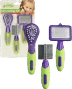 Set de îngrijire pentru iepuri și rozătoare, cu 3 perii de 12 până la 13 cm – Pawise Grooming Kit Rodents & Rabbits - imagine 2