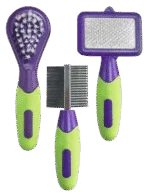 Set de îngrijire pentru iepuri și rozătoare, cu 3 perii de 12 până la 13 cm – Pawise Grooming Kit Rodents & Rabbits - imagine 3