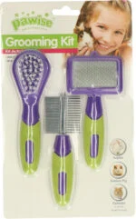 Set de îngrijire pentru iepuri și rozătoare, cu 3 perii de 12 până la 13 cm – Pawise Grooming Kit Rodents & Rabbits