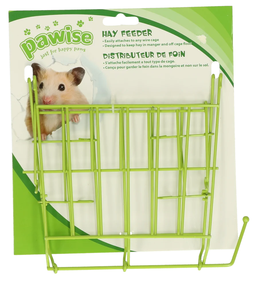 Suport pentru fân pentru porcușori de Guineea și hamsteri, 17 x 17,5 cm – Pawise Hay feeder - imagine 1