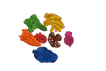 Jucărie de ros din lemn, 18 bucăți – Pawise Play Time Small Pet Fruit & Veggie mix - imagine 3