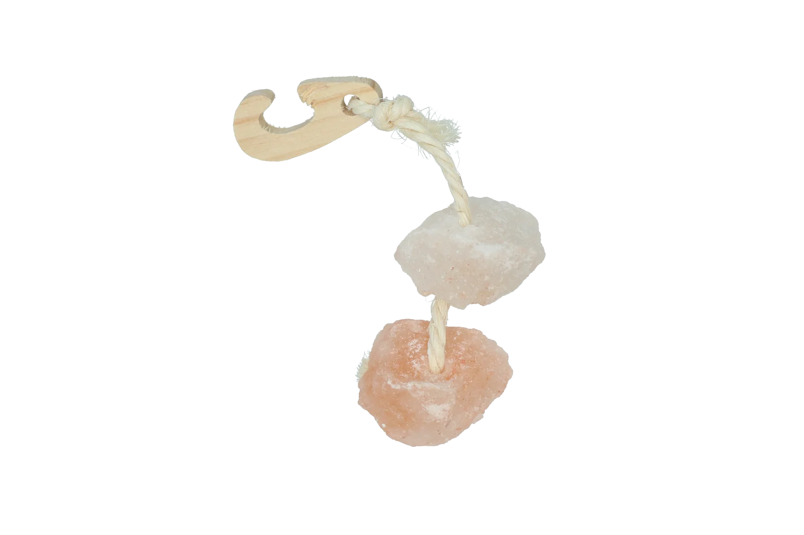 Piatră de lins din sare de Himalaya cu șnur – Pawise Himalayan Salt On A Rope - imagine 1