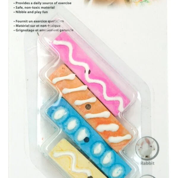 Gustare pentru rozătoare, pentru iepuri și porcușori de Guineea, 6 cm – Pawise Play & Chew Mineral Candy