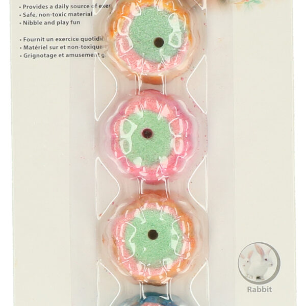 Prăjiturică de ros pentru iepuri și cobai, 3 x 1 cm – Pawise Play & Chew Pie