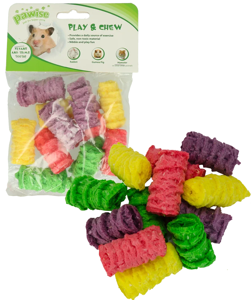 Jucărie de ros pentru iepuri și porcușori de Guineea, 4 x 2,5 cm – Pawise Play & Chew Pops S - imagine 2