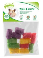 Jucărie de ros pentru iepuri și porcușori de Guineea, 4 x 2,5 cm – Pawise Play & Chew Pops S