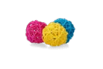 Minge colorată de ros pentru iepuri și rozătoare – Pawise Play & Chew Balls - imagine 2