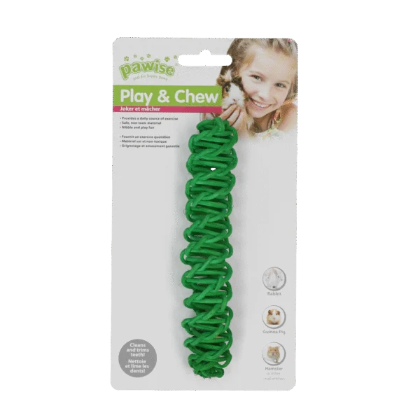 Băț de ros colorat pentru iepuri și rozătoare – Pawise Play & Chew Stick
