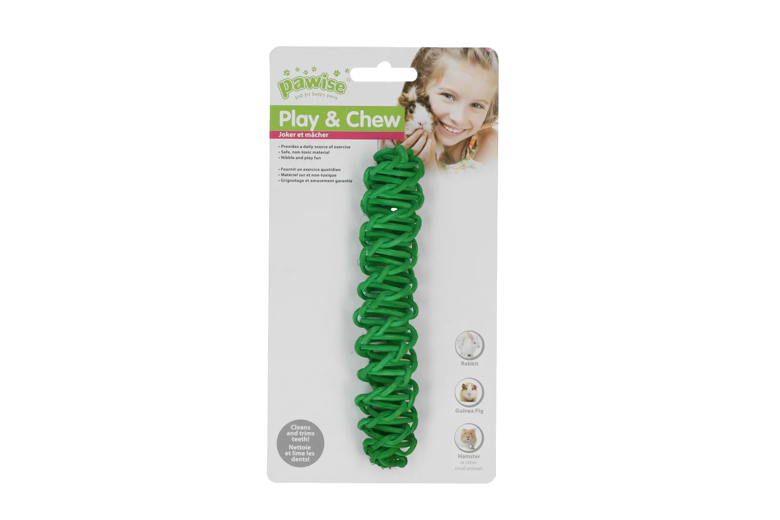 Băț de ros colorat pentru iepuri și rozătoare – Pawise Play & Chew Stick - imagine 1