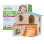 Căsuță pentru rozătoare cu 2 niveluri, 15 x 12 cm – Pawise 2 Story Play House
