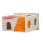 Căsuță pentru rozătoare cu 2 niveluri, 15 x 12 cm – Pawise 2 Story Play House - imagine 5
